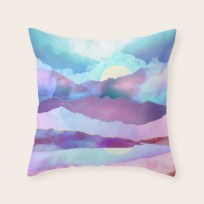 Opal Mountains Throw Pillow Gallery Image 6