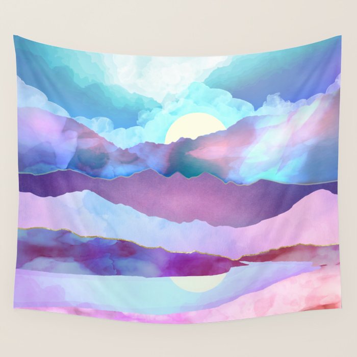 Opal Mountains Wall Tapestry Gallery Image 4