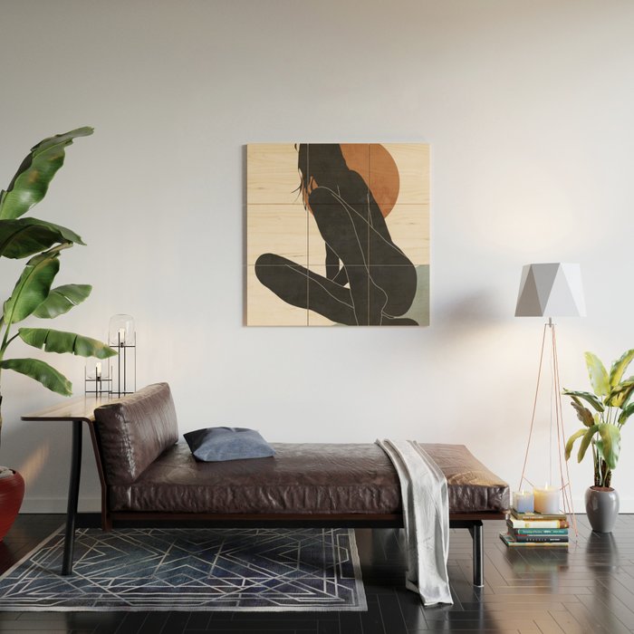 Abstract Art / Female Figure Wood Wall Art Gallery Image 2