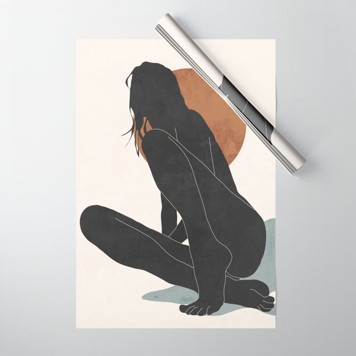 Abstract Art / Female Figure Wrapping Paper Gallery Image 1
