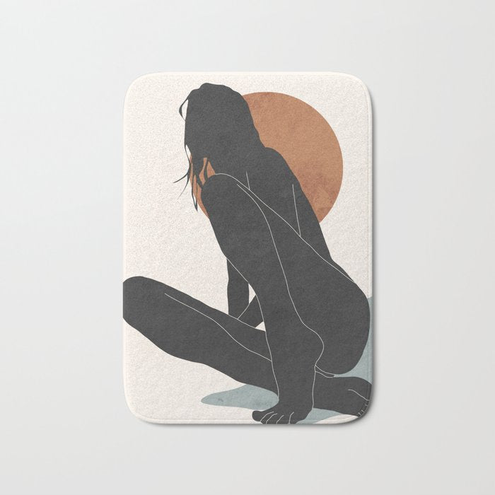 Abstract Art / Female Figure Bath Mat Gallery Image 1