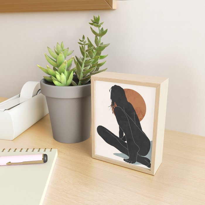 Abstract Art / Female Figure Mini Art Print Gallery Image 2