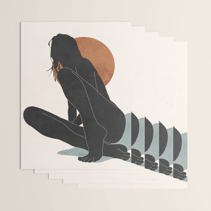 Abstract Art / Female Figure Wrapping Paper Gallery Image 3