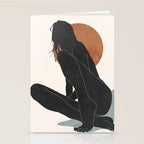 Abstract Art / Female Figure Stationery Card Gallery Image 2