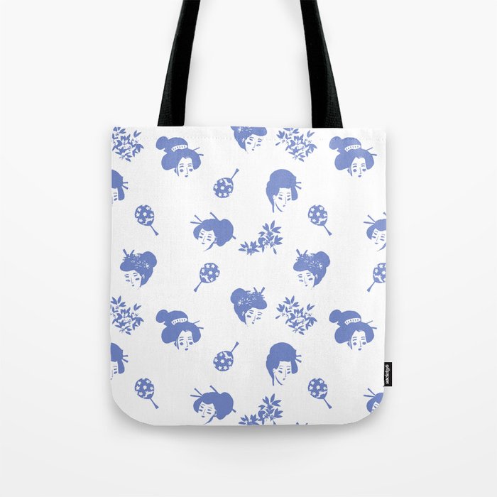 Light blue japanese pattern Tote Bag Gallery Image 1
