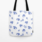 Light blue japanese pattern Tote Bag Gallery Image 1