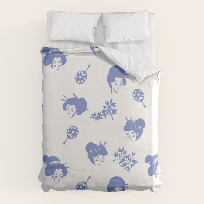 Light blue japanese pattern Duvet Cover Gallery Image 6
