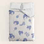 Light blue japanese pattern Comforter Gallery Image 6