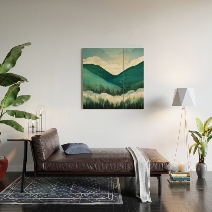 Emerald Hills Wood Wall Art Gallery Image 2
