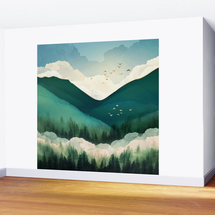 Emerald Hills Wall Mural Gallery Image 2