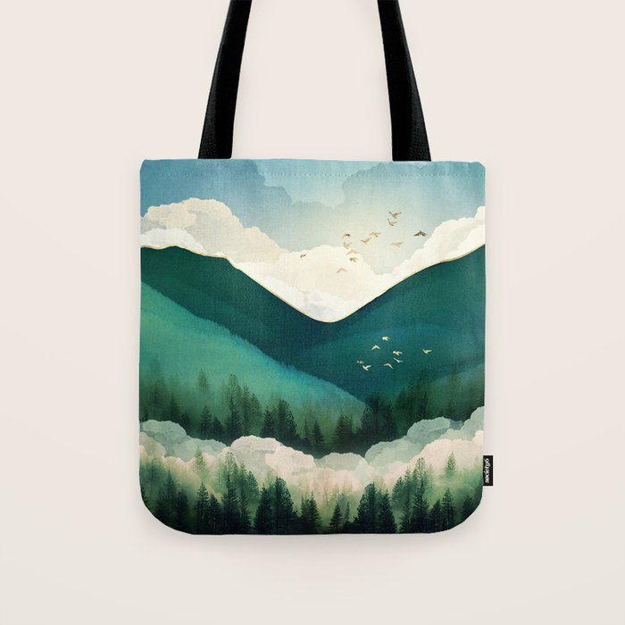 Emerald Hills Tote Bag Gallery Image 1