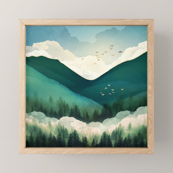 Emerald Hills Mini Art Print Gallery Image 1