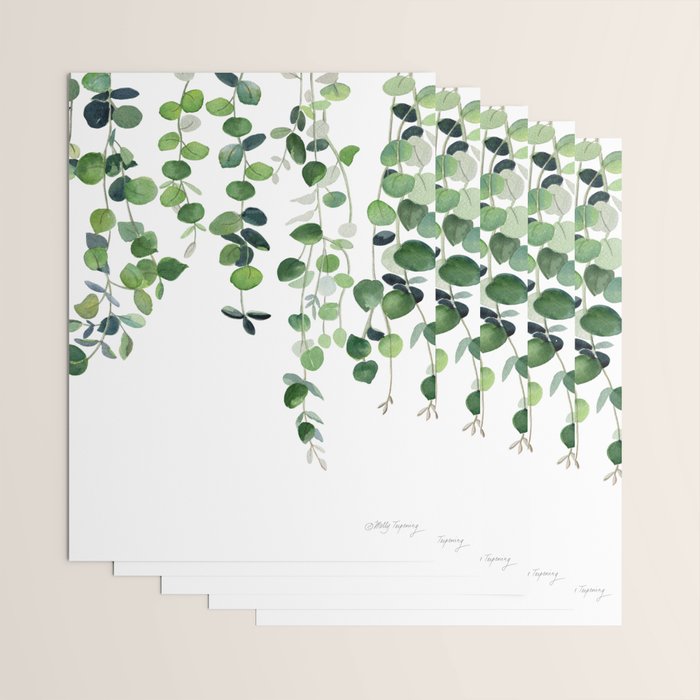 Eucalyptus Watercolor 2  Wrapping Paper Gallery Image 3