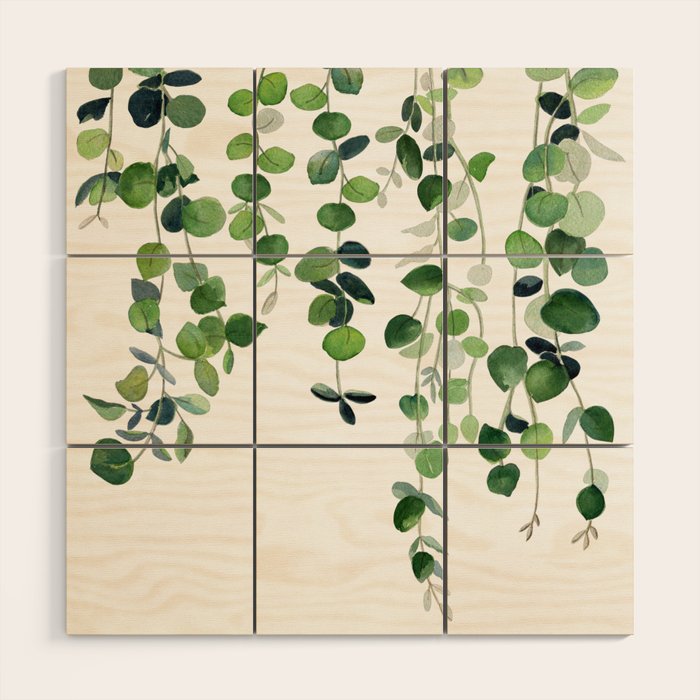 Eucalyptus Watercolor 2  Wood Wall Art Gallery Image 1