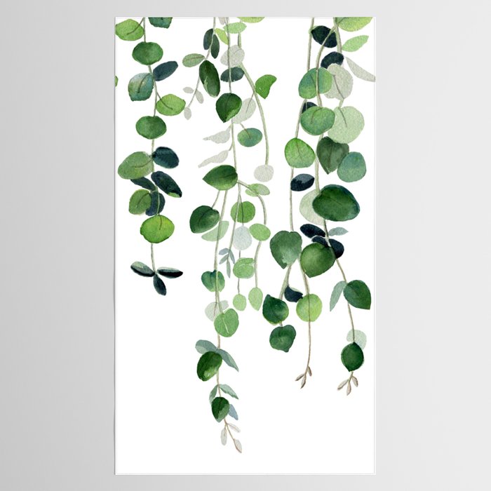 Eucalyptus Watercolor 2  Tablecloth Gallery Image 2