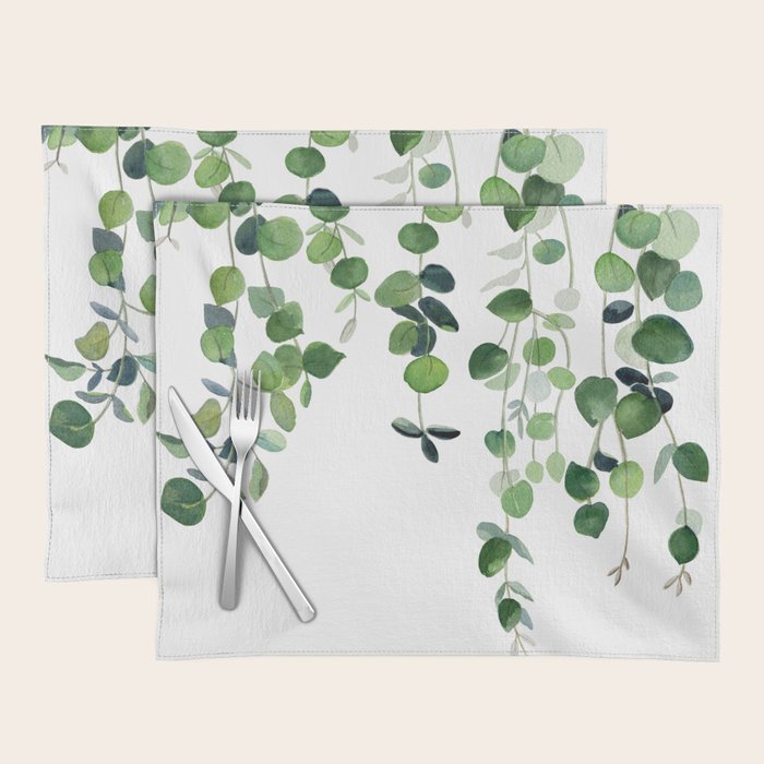 Eucalyptus Watercolor 2  Placemat Gallery Image 1