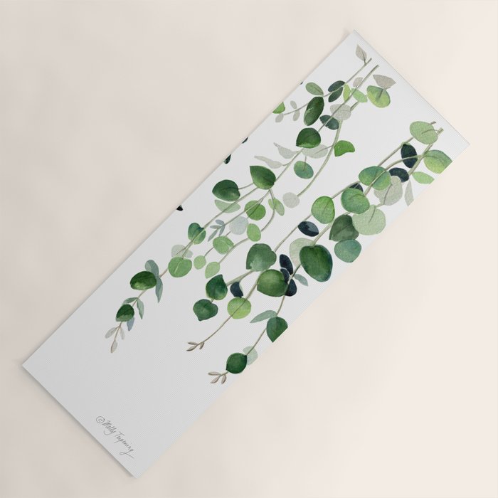 Eucalyptus Watercolor 2  Yoga Mat Gallery Image 1