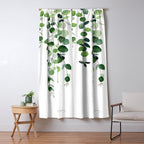 Eucalyptus Watercolor 2  Window Curtain Gallery Image 5