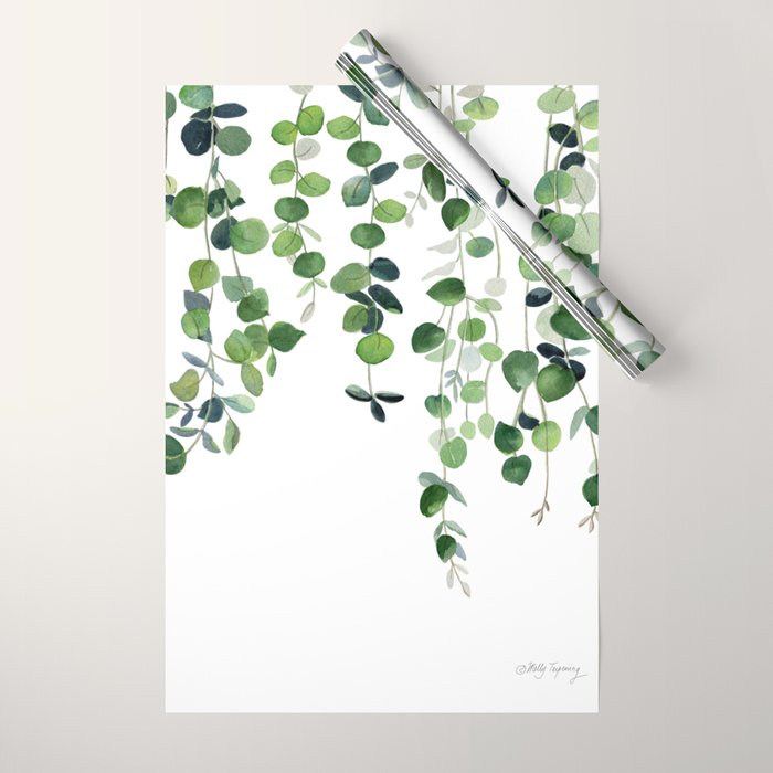 Eucalyptus Watercolor 2  Wrapping Paper Gallery Image 1