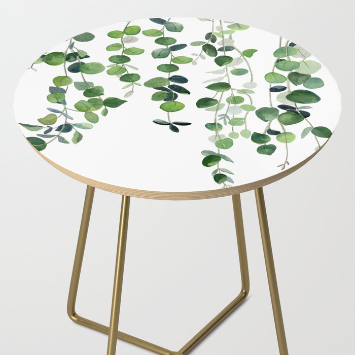 Eucalyptus Watercolor 2  Side Table Gallery Image 2