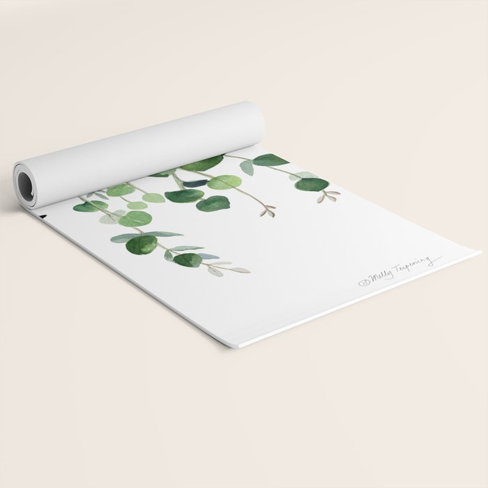 Eucalyptus Watercolor 2  Yoga Mat Gallery Image 2