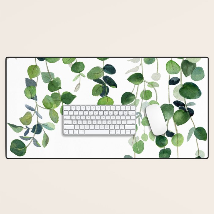 Eucalyptus Watercolor 2  Desk Mat Gallery Image 1