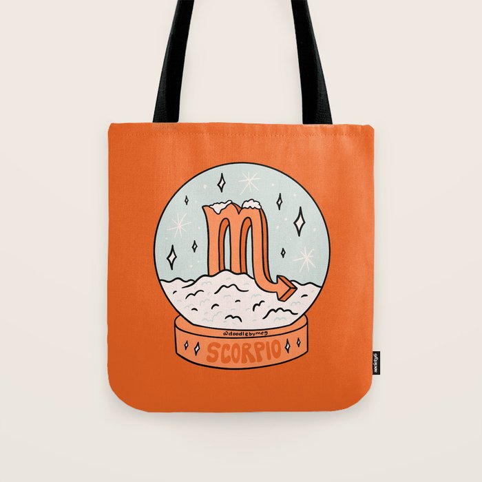 Scorpio Snow Globe Tote Bag Gallery Image 1