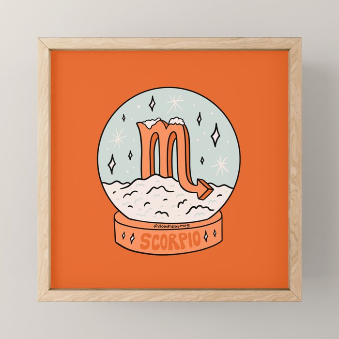 Scorpio Snow Globe Mini Art Print Gallery Image 1
