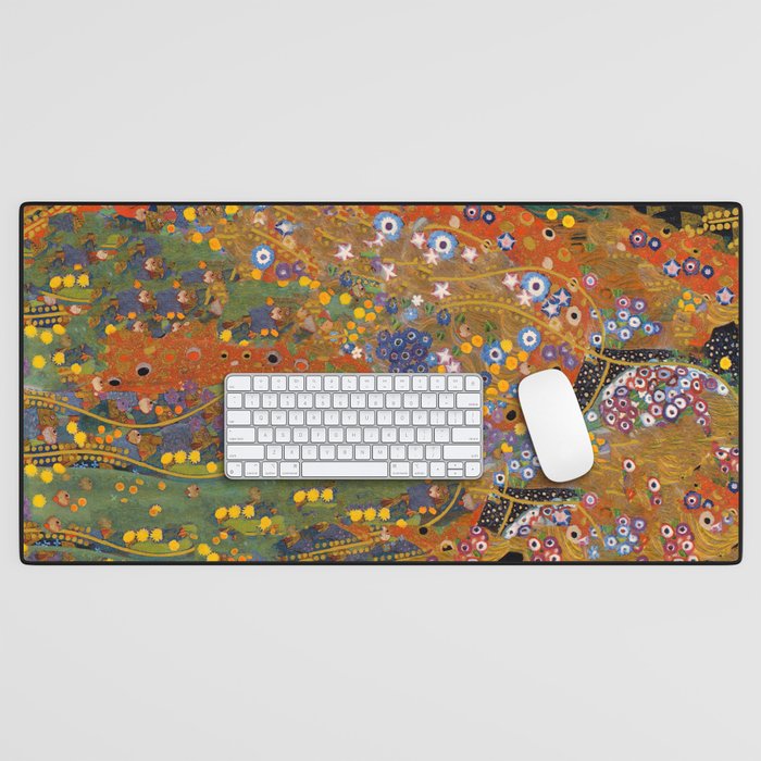 Gustav Klimt "Water Serpents" (detail) Desk Mat Gallery Image 1