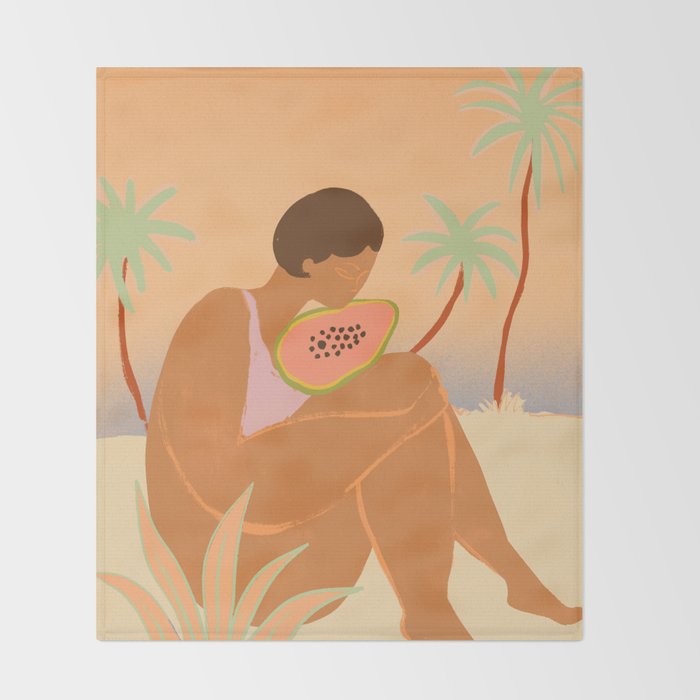 Yaya Papaya Throw Blanket Gallery Image 2