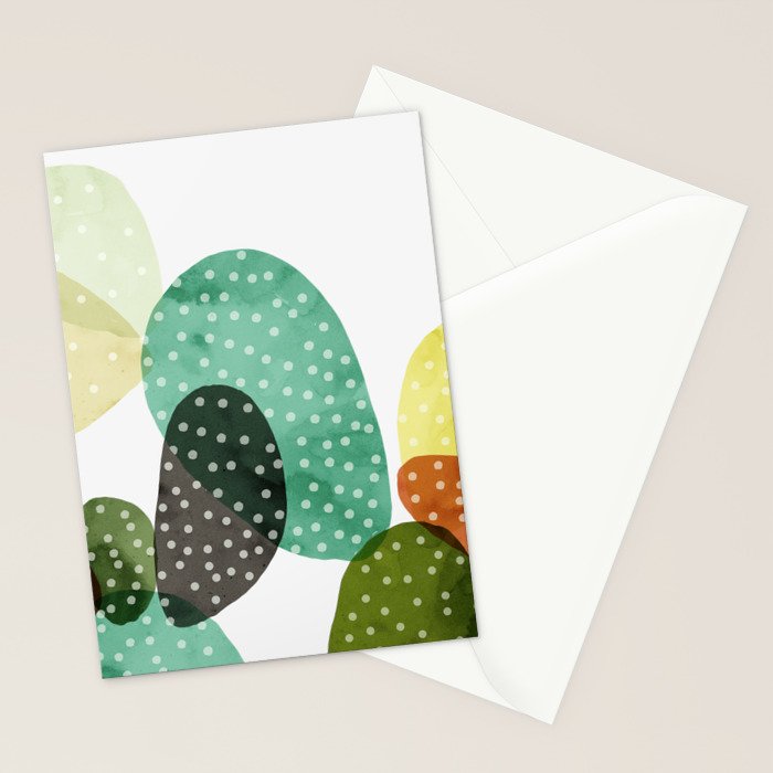 Cactus watercolor Stationery Card Gallery Image 2