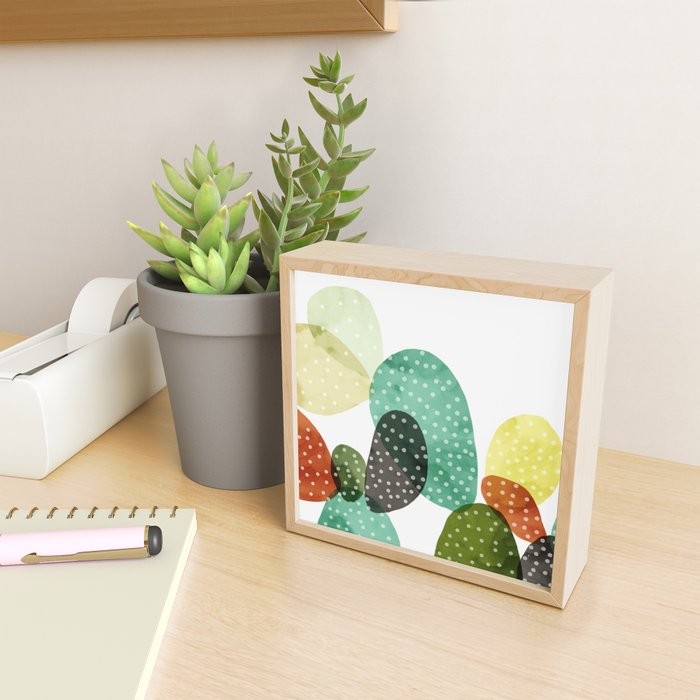 Cactus watercolor Mini Art Print Gallery Image 2