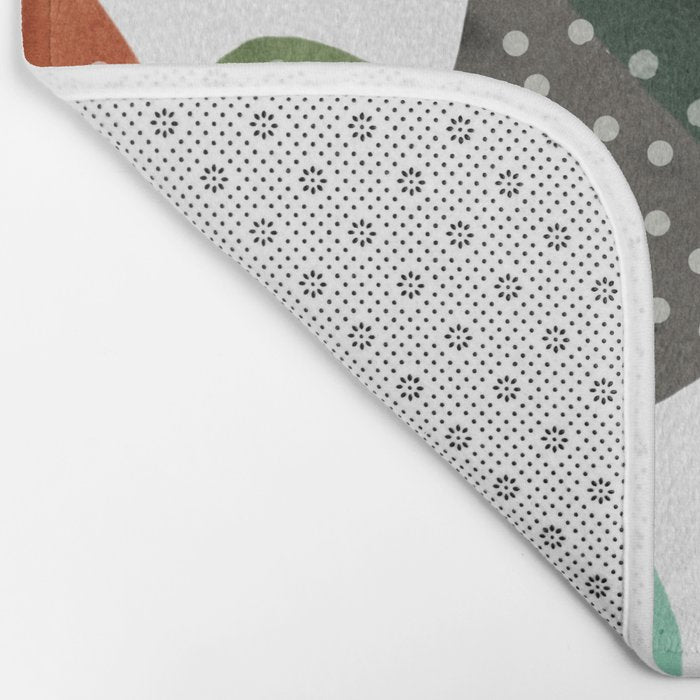 Cactus watercolor Bath Mat Gallery Image 2