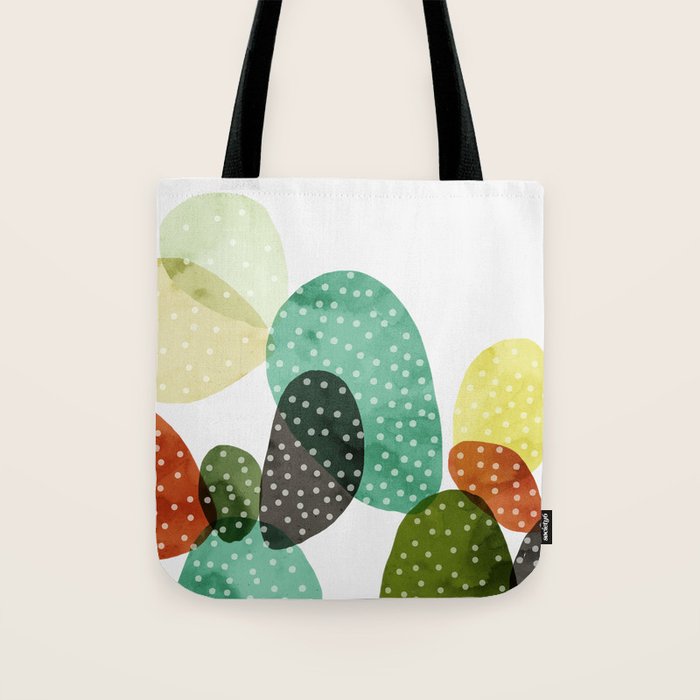 Cactus watercolor Tote Bag Gallery Image 1