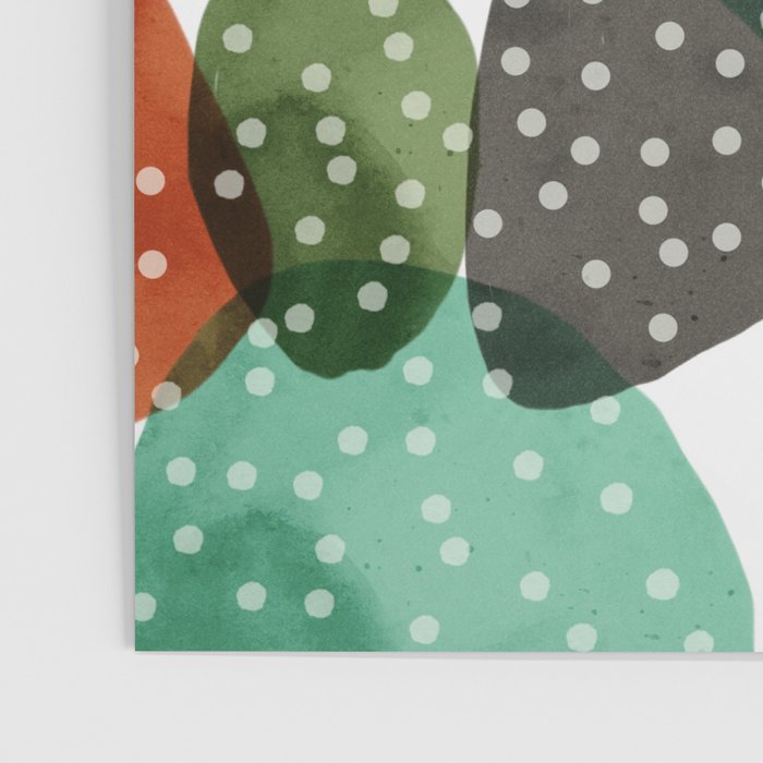 Cactus watercolor Poster Gallery Image 3