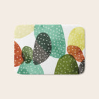 Cactus watercolor Bath Mat Gallery Image 1
