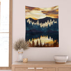 Fall Sunset Wall Tapestry Gallery Image 2