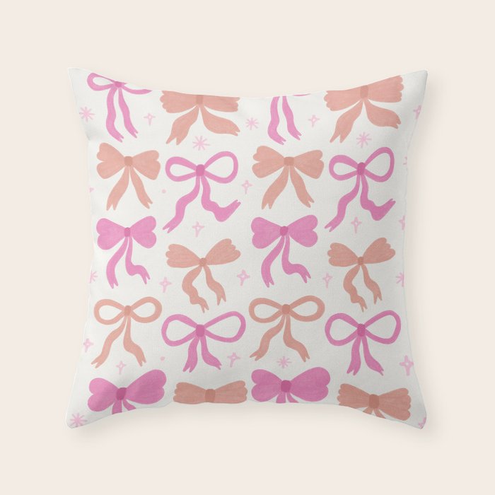 Bows Throw Pillow Gallery Image 6