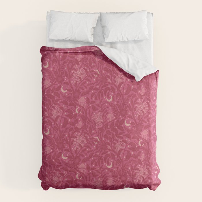 Mysterious Garden - dark pink Duvet Cover Gallery Image 6