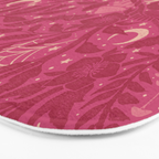 Mysterious Garden - dark pink Bath Mat Gallery Image 3