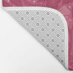 Mysterious Garden - dark pink Bath Mat Gallery Image 2