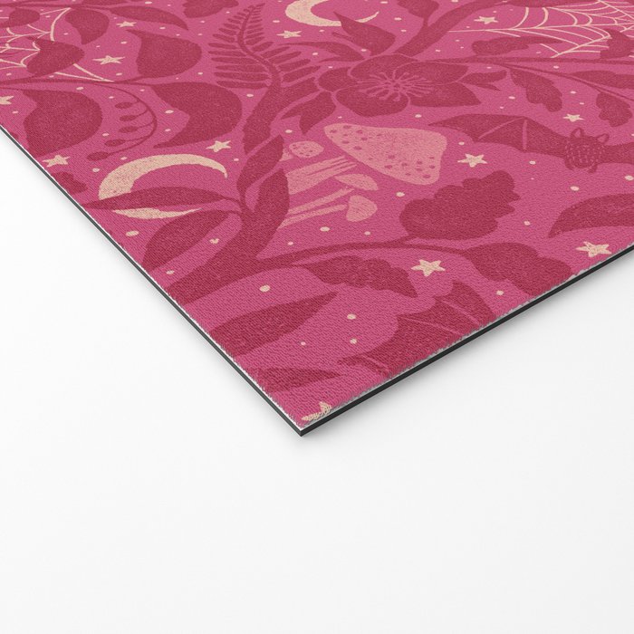 Mysterious Garden - dark pink Welcome Mat Gallery Image 2