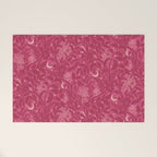 Mysterious Garden - dark pink Welcome Mat Gallery Image 1