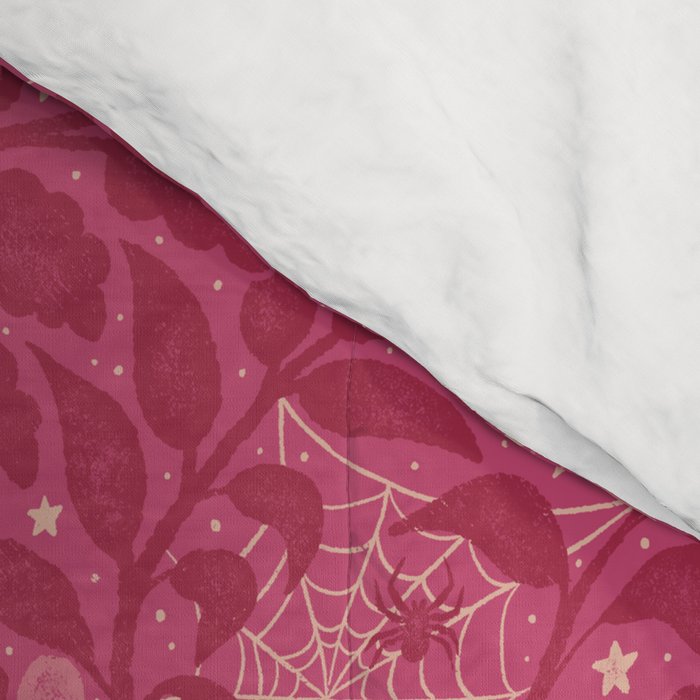 Mysterious Garden - dark pink Comforter Gallery Image 4