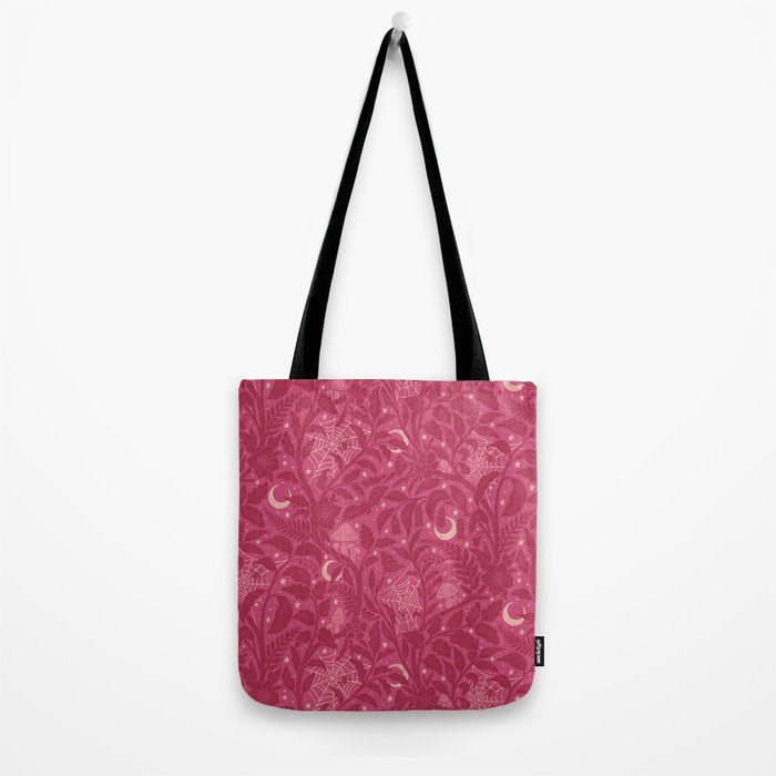 Mysterious Garden - dark pink Tote Bag Gallery Image 2