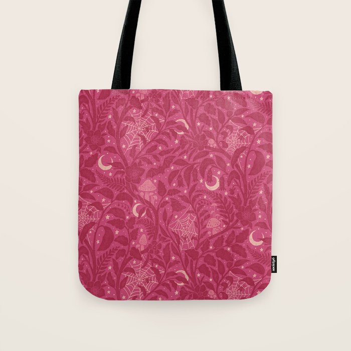 Mysterious Garden - dark pink Tote Bag Gallery Image 1