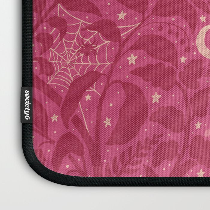 Mysterious Garden - dark pink Laptop Sleeve Gallery Image 3