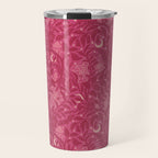 Mysterious Garden - dark pink Travel Mug Gallery Image 1
