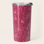 Mysterious Garden - dark pink Travel Mug Gallery Image 2