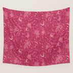 Mysterious Garden - dark pink Wall Tapestry Gallery Image 4